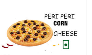 OL peri peri corn pizza with cheese